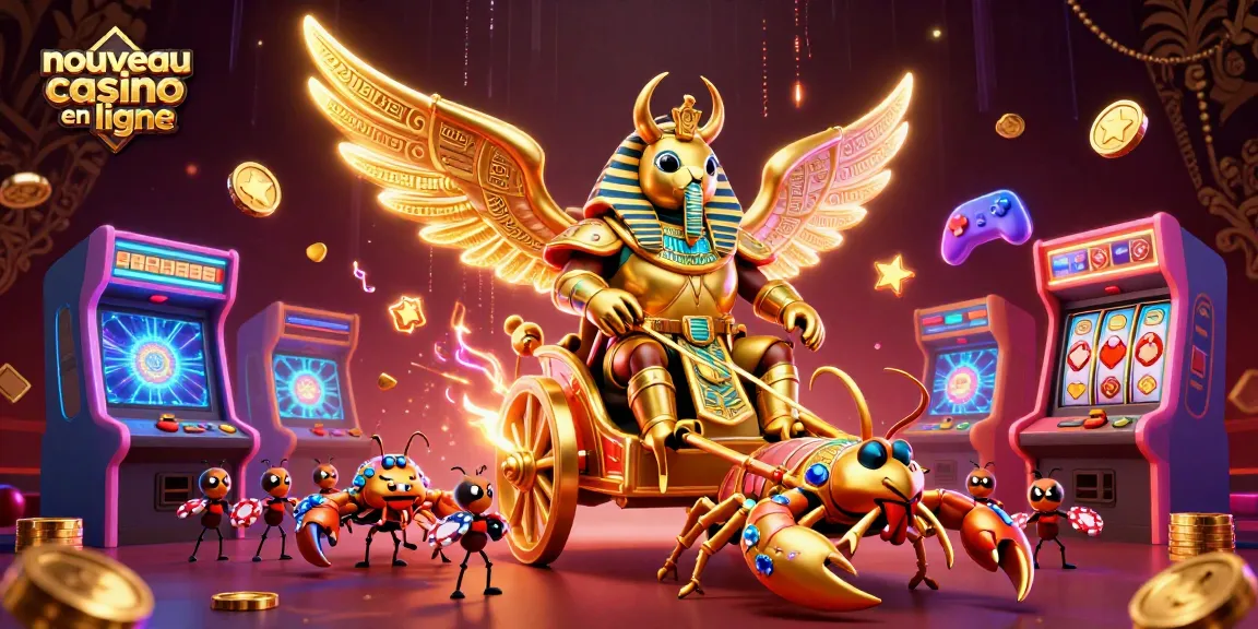Découvrez les jeux captivants dans le nouveau casino en ligne avec des éléments vibrants et des personnages 3D dynamiques.